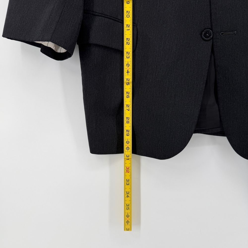 Jos A Bank Signature Collection Mens 44S 36W 100% Wool 2 Pc Suit Charcoal Gray - Picture 6 of 16